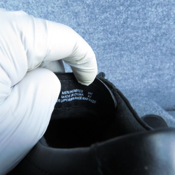 Bostonian Flexlite Men Derby Oxfords Shoes Size 8 Medium Black Leather Lace Up - Picture 7 of 10